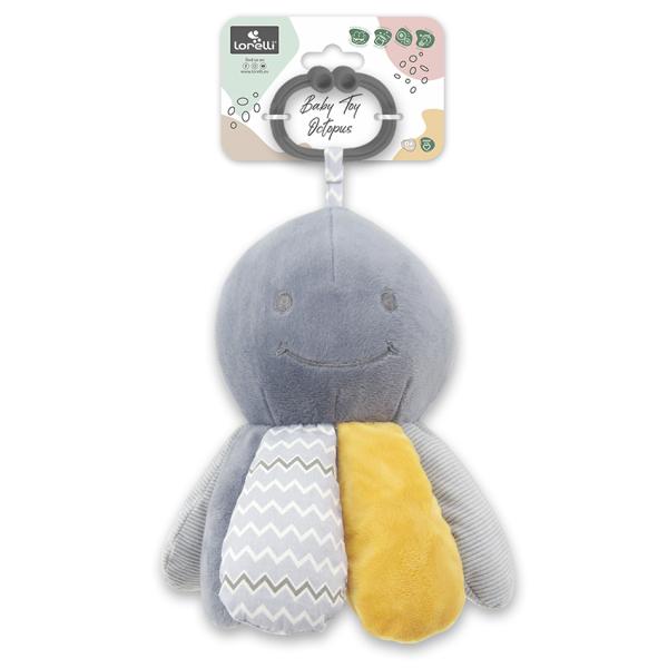 Jucărie Plus Octopus Lorelli, Natural Grey, 0 luni+ - Grey (2) [ps:5559ced6-b150-4d03-8c56-2948f52caefc]