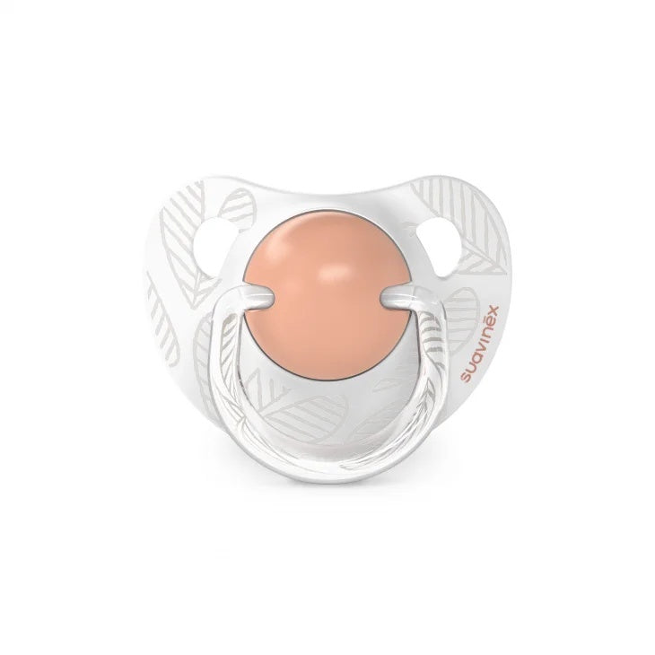 Suzetă anatomică din silicon, 2 buc 6-18 luni piersică - Imagine 2