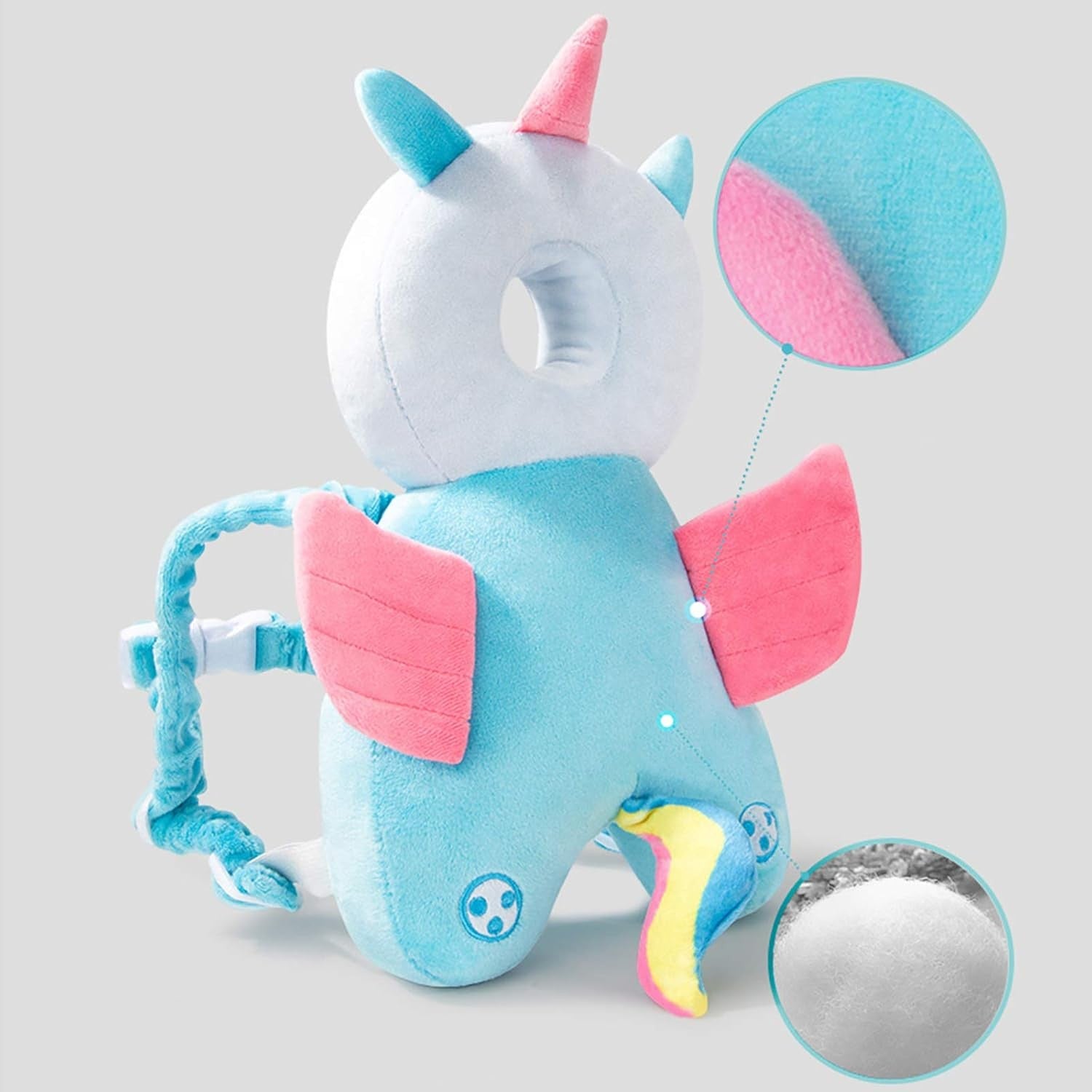 Perna Protectie Cap Bebelusi Flippy, Elefant Plus, Gri - Unicorn (2) [ps:6f127cd1-0463-4205-8ed3-caeba19bed17]