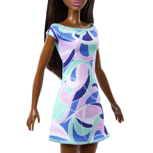 Păpușă Barbie Brunetă cu Rochie Multicolora - Mattel - Default Title (2) [ps:296521bc-cb2a-41ba-a712-92bf1e93af41]