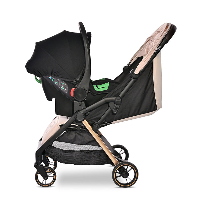 Cărucior Nou-Născut Lorelli Loret Autofold, Grey - Beige (2) [ps:b1de74fc-a009-4459-b22c-005a954c01c1]