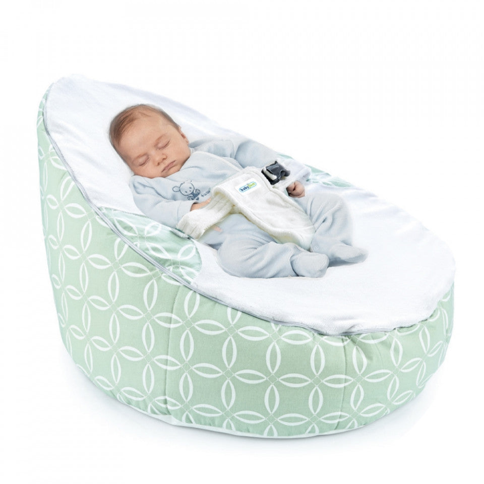 Fotoliu pentru bebelusi cu ham de siguranta BabyJem Baby - Verde