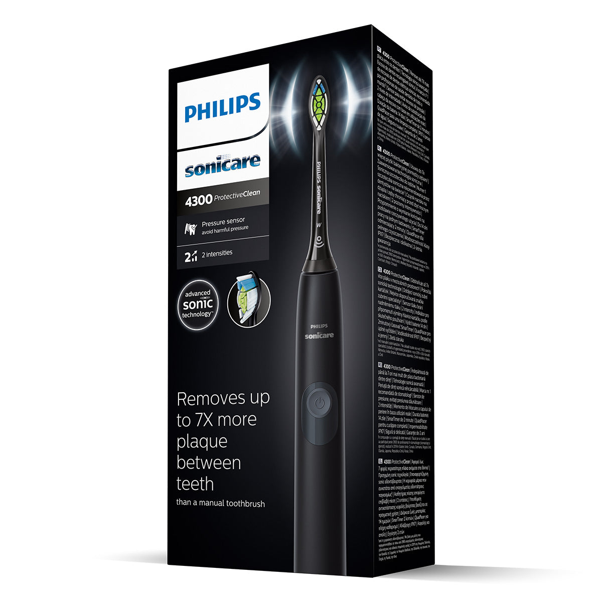 PHILIPS HX6800/44 Sonicare, periuta de dinti electrica, ProtectiveClean 4300, negru [ps:f67a684f-5252-4fb3-8d04-caf547463f32]