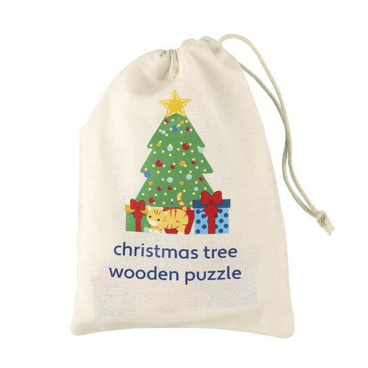 Puzzle Bradul de Craciun din lemn, Orange Tree Toys - Imagine 2
