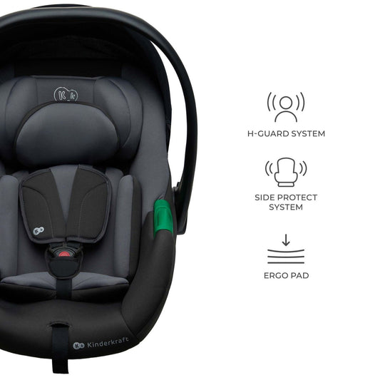 SCOICA AUTO I-SIZE, 40-87 CM, KINDERKRAFT MINK PRO2 , BLACK - Gri [ps:fad47611-ab16-4fef-80b2-4b6b898f9a79]
