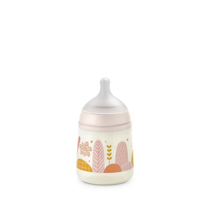 Biberon 150 ml tetină fiziologică SX Pro debit lent roz - Roz [ps:aee0b592-840d-41d0-a448-9b354ef5d24f]