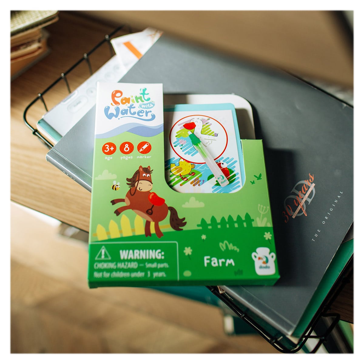 Carte de colorat cu apa Ferma - Dodo Toys - Default Title (2) [ps:fa5cbc49-aad5-4960-9ead-5bd81a2f2c18]