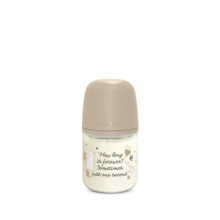 WONDERLAND BIBERON DE STICLĂ 120ML SXPRO DEBIT LENT BEIGE [ps:6baddb91-1997-4c6e-ad93-8a199058fc05]