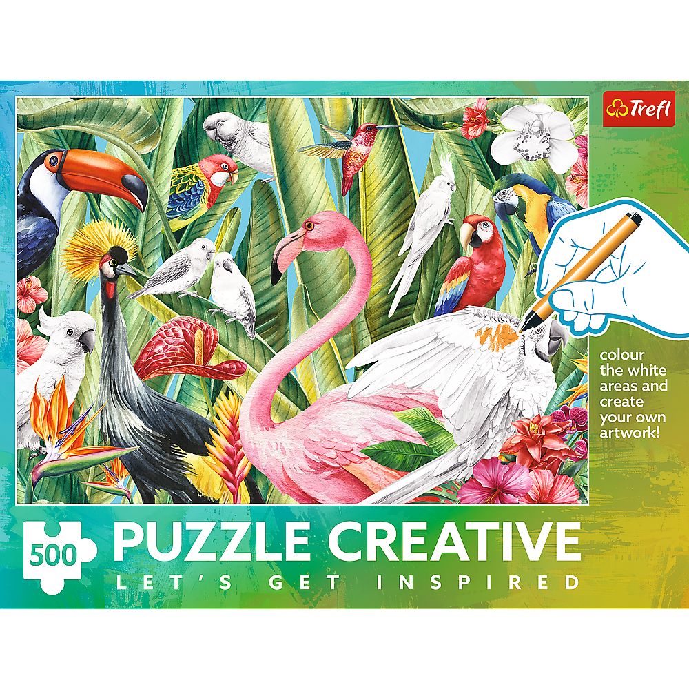 Puzzle Trefl 500 piese - Păsări ale Paradisului | Creative - Default Title (2) [ps:1f14b75d-b8a3-4bc0-a662-1da45a55d7c2]