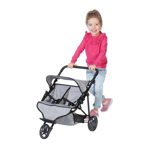 Cărucior Dublu Papuși Knorr Toys Duo, Jeans Grey - Default Title (2) [ps:7c291126-0bb8-48cd-816c-2ff443a23d27]