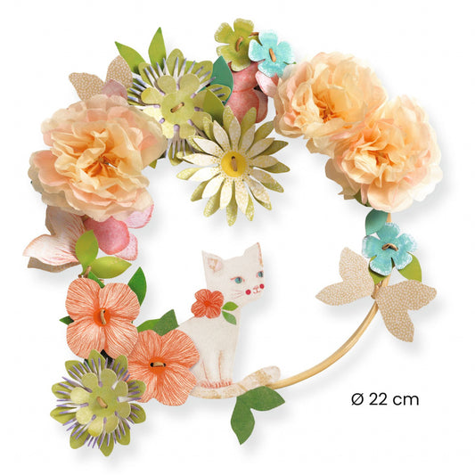 Joc creativ DIY Coronita cu flori Dalia, Djeco - Imagine 4 [ps:59583380-f0f9-427c-bea9-e1dd484aac7b]