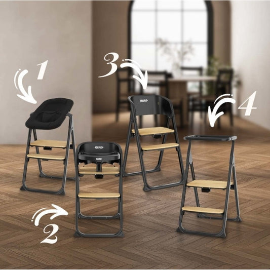 Neno Sapori Black – scaun de hrănire multifuncțional 4 - Negru