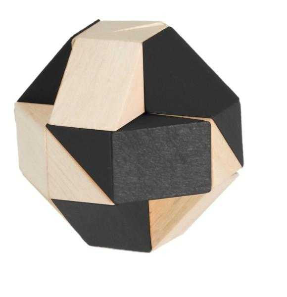 Joc logic IQ 3D Puzzle Sarpe natur-negru, Fridolin [ps:fdb3fed0-8a38-461a-ba73-53fa7a712520]