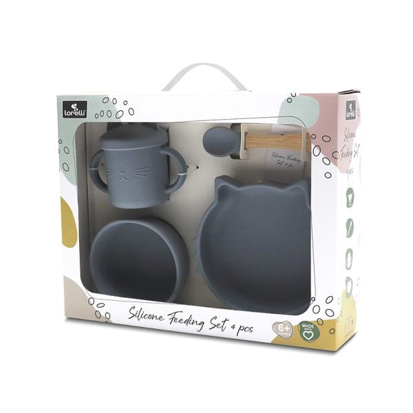 Set Hranire Lorelli Silicon, 4 Piese, Fresh Green, 6 luni+ - Grey (2) [ps:0353588e-cb64-496c-9681-b39430f6141a]