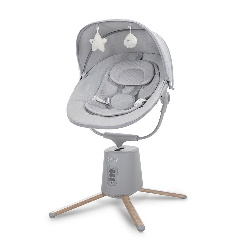 Leagăn Electric Lorelli Storky, Bluetooth, Beige | 0-6 luni - Grey (2) [ps:fae96066-c5e6-43a1-b7b1-3b8152874b32]