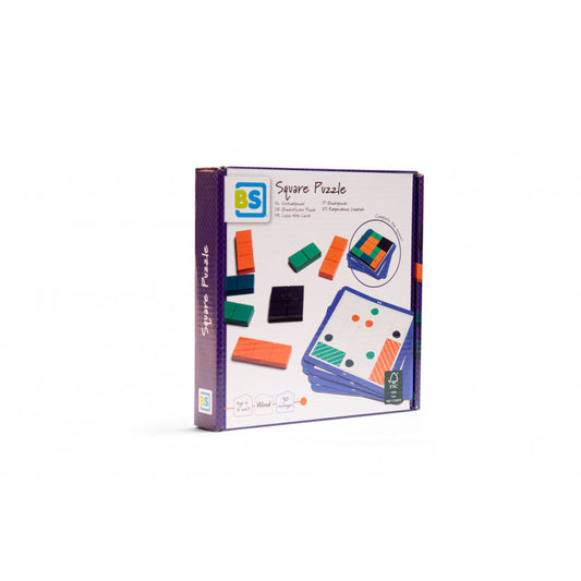 Joc de logica Square Puzzle, BS Toys [ps:8fb3a11f-47d2-4f82-b31d-5c582bda5d31]