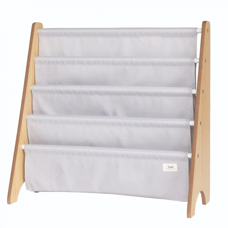 Raft organizator de carti pentru copii, material reciclat Gri, 3 Sprouts [ps:986a90b3-0c2e-41ef-936a-999f6dbaffa5]