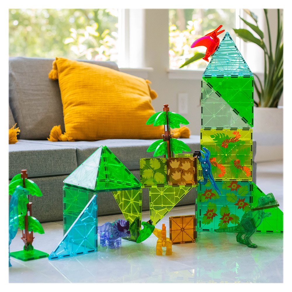 MAGNA-TILES Dino World XL - Set Magnetic 50 Piese - Default Title (2) [ps:fc7a5506-7fc3-4b0f-a53c-e3bdbb4b7f18]