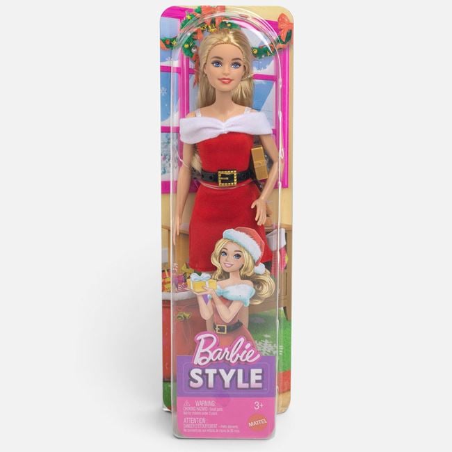 Papusa Barbie Craciunita Mattel - Rochie Rosie de Sarburi - Default Title (2) [ps:0e8a80f0-00eb-4620-8f3f-b66df0a9e748]