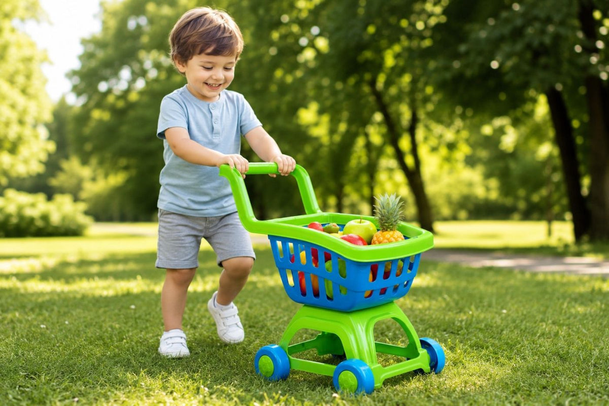 Cărucior Cumpărături cu Fructe Viva Toys - Albastru Verde - Albastru Verdeciu (2) [ps:e013343a-49e4-495d-8ddf-c5157ec820af]