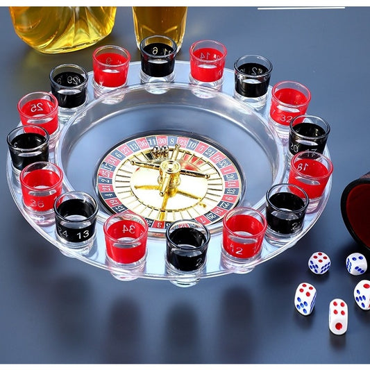 Joc de Băut Ruletă Flippy cu 6 Pahare de Shot | Roșu/Negru - Rosu/Negru (2) [ps:ef12a1c0-3740-498e-8e50-8953c7f14de7]