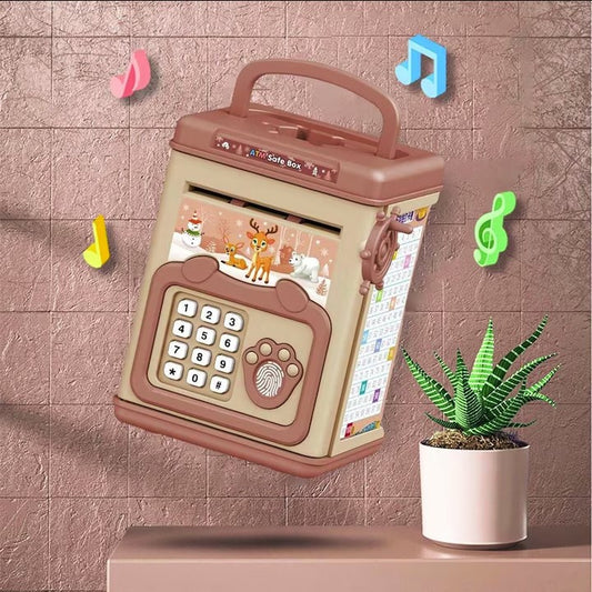 Pușculiță Electronică SMART BOX Flippy cu Amprentă, Roz - Roz (2) [ps:50808da9-d2e5-456b-a200-ebbbf519b3be]