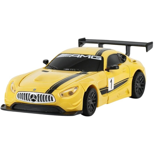 MASINUTA METALICA CONVERTIBILA MERCEDES BENZ GT3 GALBENA - Galben