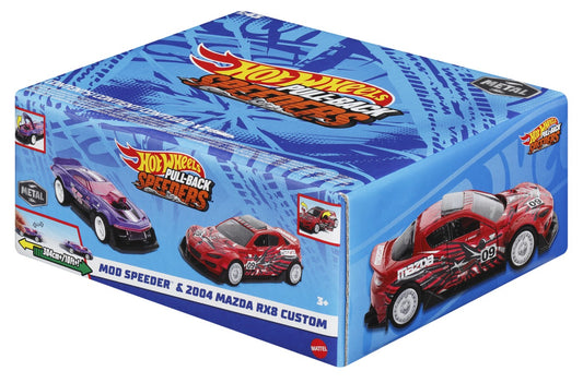 HOT WHEELS SET 2 MASINUTE METALICE PULL BACK MOD SPEEDER - Imagine 2 [ps:64591279-820c-4fb1-843c-820eb85fa693]