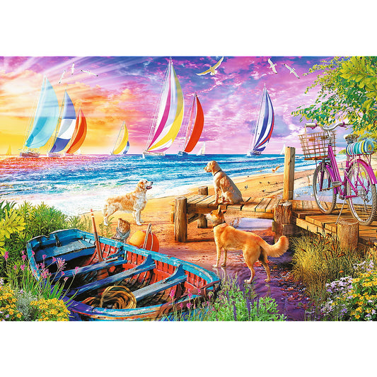 PUZZLE TREFL UFT 1000 BARCILE PE MARE - Imagine 2 [ps:55405034-4a34-45ba-a836-9427058546f2]