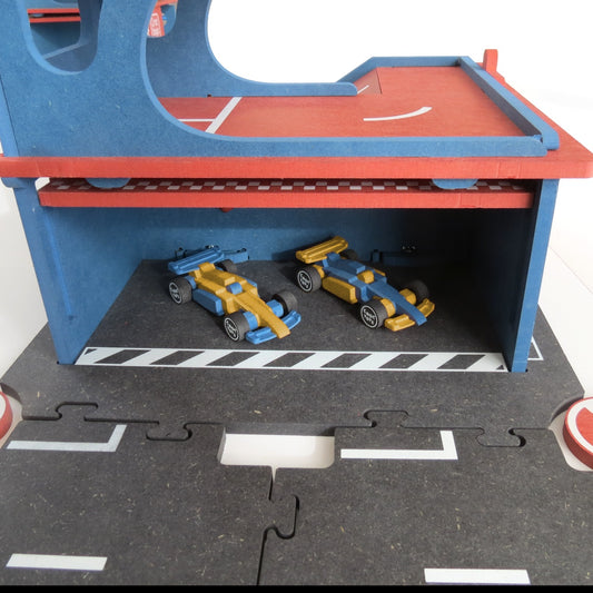 Set de constructie Garaj modular cu pista si 2 masini de - Imagine 2 [ps:e4aa59d7-dab3-4f83-a24a-5268c7d4fcea]