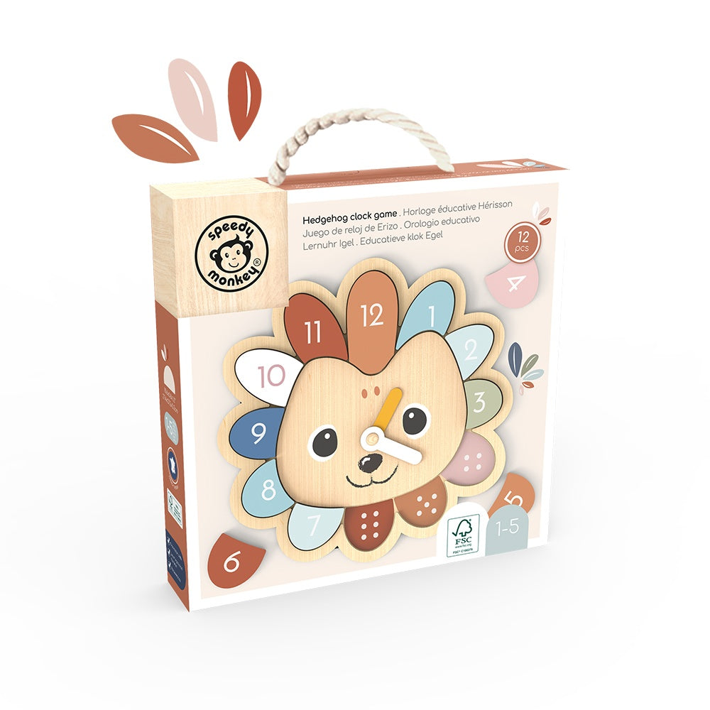 Ceas educativ din lemn, Speedy Monkey - Imagine 2 [ps:27a6e5b5-dd40-4c40-8ab6-e3d540f31258]