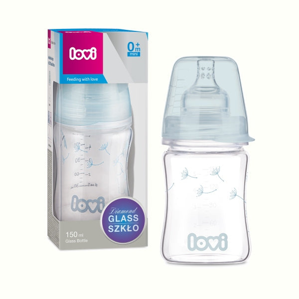 Lovi Biberon Sticla Diamond Glass 150 ml Botanic - 74/105 - Imagine 2 [ps:f8ec7d50-d09a-4707-b9d9-0e11f8c37cfa]