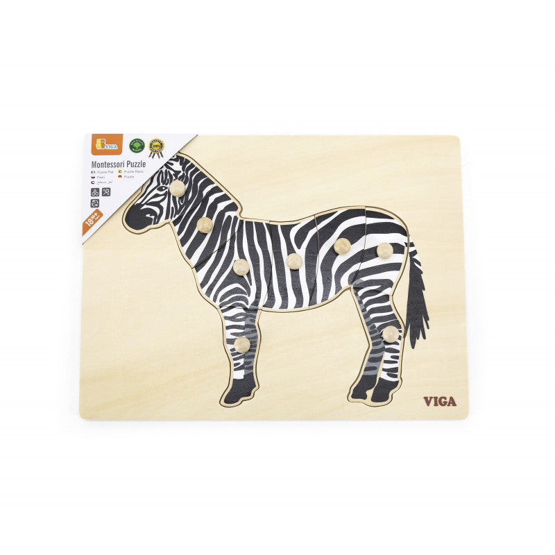 Puzzle Montessori, Zebra, Viga [ps:243abdb5-34d8-48dc-a36e-c677a632da92]