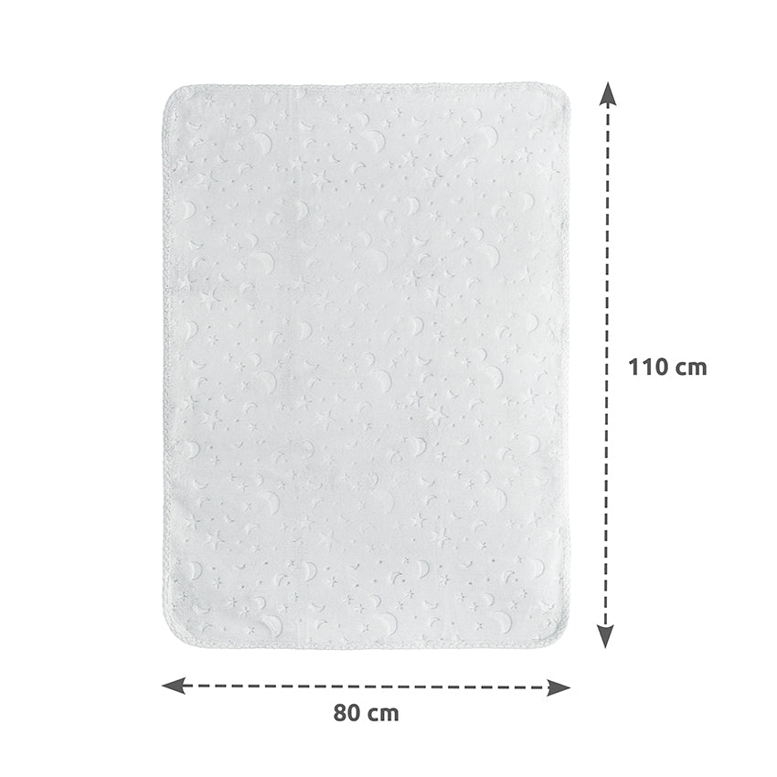 Păturică Bebeluși Lorelli Twinkle, Albă, 80x110 cm - Grey (2) [ps:3758356d-a2ed-4cf0-bd92-42c83e5e040c]