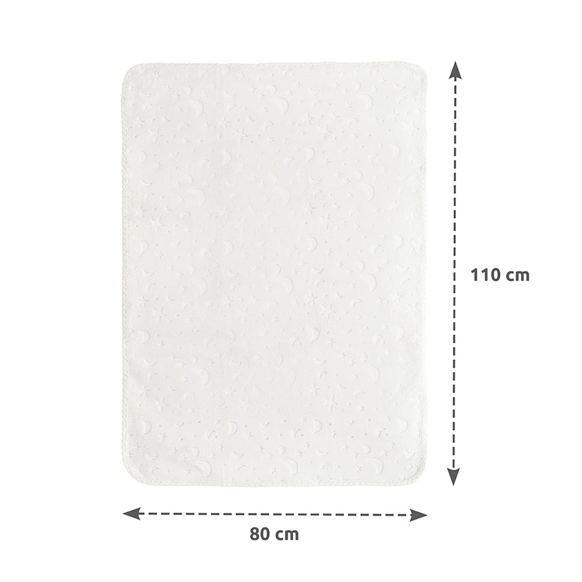 Păturică Bebeluși Lorelli Twinkle, Albă, 80x110 cm - White (2) [ps:93791d42-3062-4141-b7d0-d531d9d2d3b2]