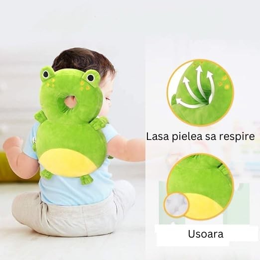 Perna Protectie Cap Bebelusi Flippy, Elefant Plus, Gri - Broscuta (2) [ps:69840fb4-13ce-48f3-9f28-58367cbf381c]