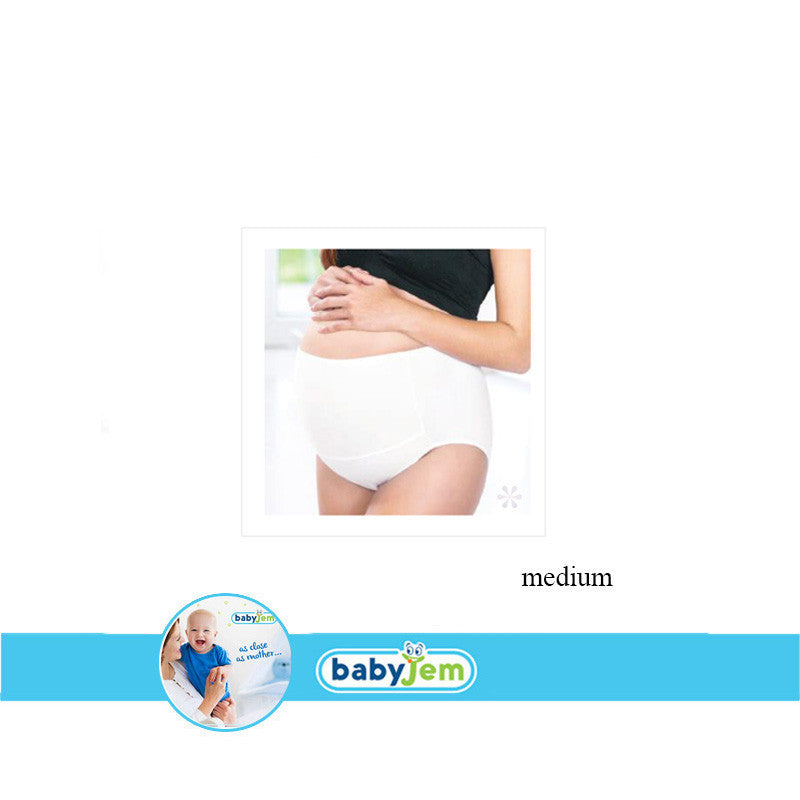 Chiloti pentru gravide BabyJem (Marime: L, Culoare: Alb) [ps:81c2714f-e841-43ca-be93-67599fc1babf]