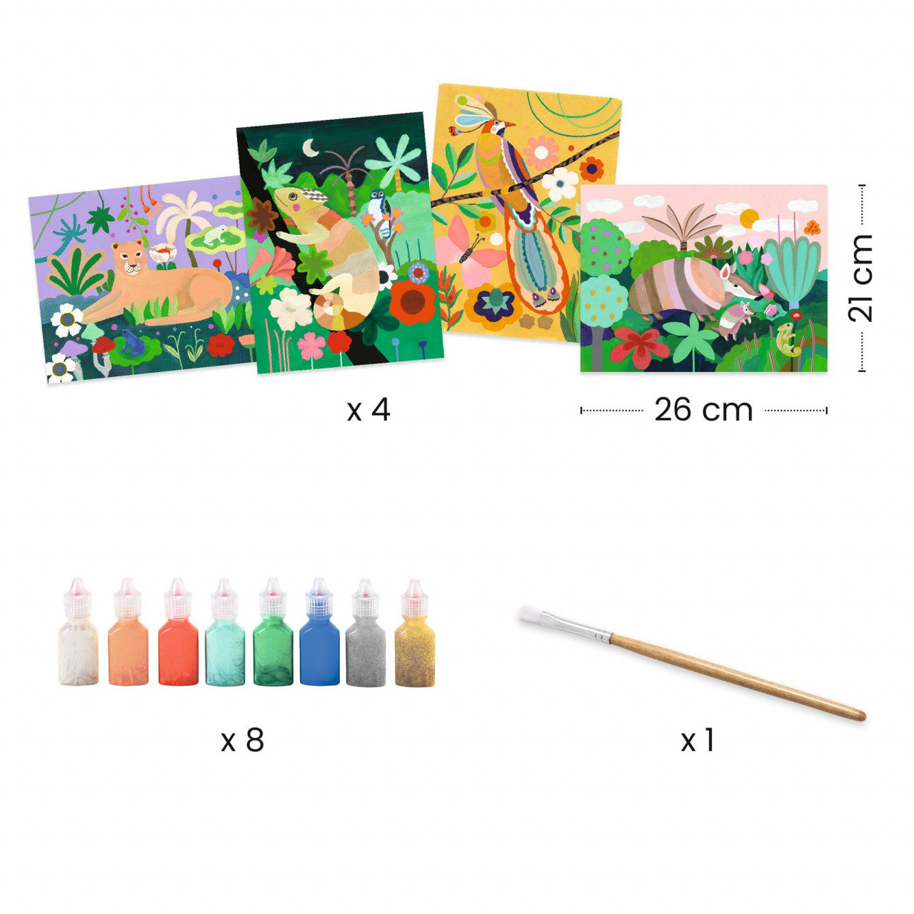 Atelier de pictura Padurea tropicala, Djeco [ps:20f040a5-8358-4bc9-9401-3017e3063d2a]