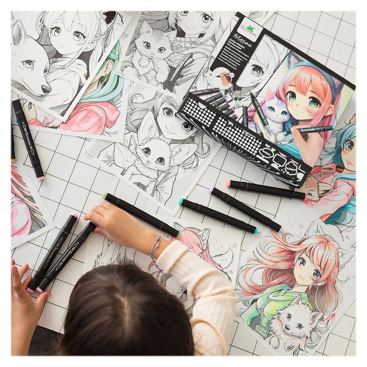Atelier Creativ Manga Kemonomimi Sycomore - Set Desen - Default Title (2) [ps:b4991174-da3a-4a26-9696-6b947d3b031d]