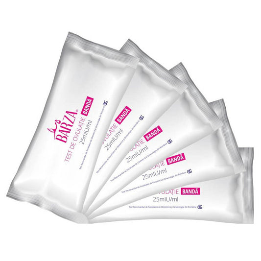 BARZA Strip, Pachet test ovulatie 5 buc + test sarcina 1 buc - Imagine 2