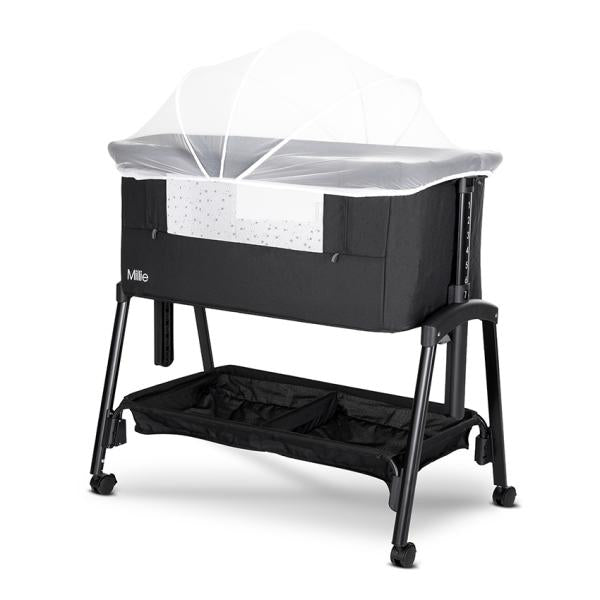Pătuț Pliabil Co-Sleeper Lorelli Millie, Beige, 0 luni+ - Black (2) [ps:20abee24-7e25-4084-bdc2-8c22580e102d]