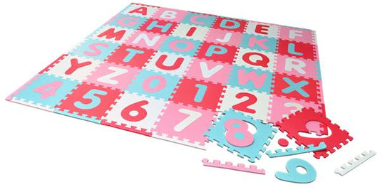 Covoraș Puzzle Knorr Toys, 180x180 cm, Cifre și Litere, Roz - Default Title (2) [ps:2cadf7e9-be64-4a34-afcb-523ad5ed8a64]