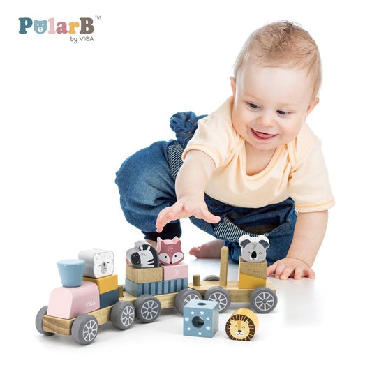 Trenulet modular cu animale, PolarB Viga [ps:86d0337c-e438-42e2-aadb-0f2628a5b9dc]