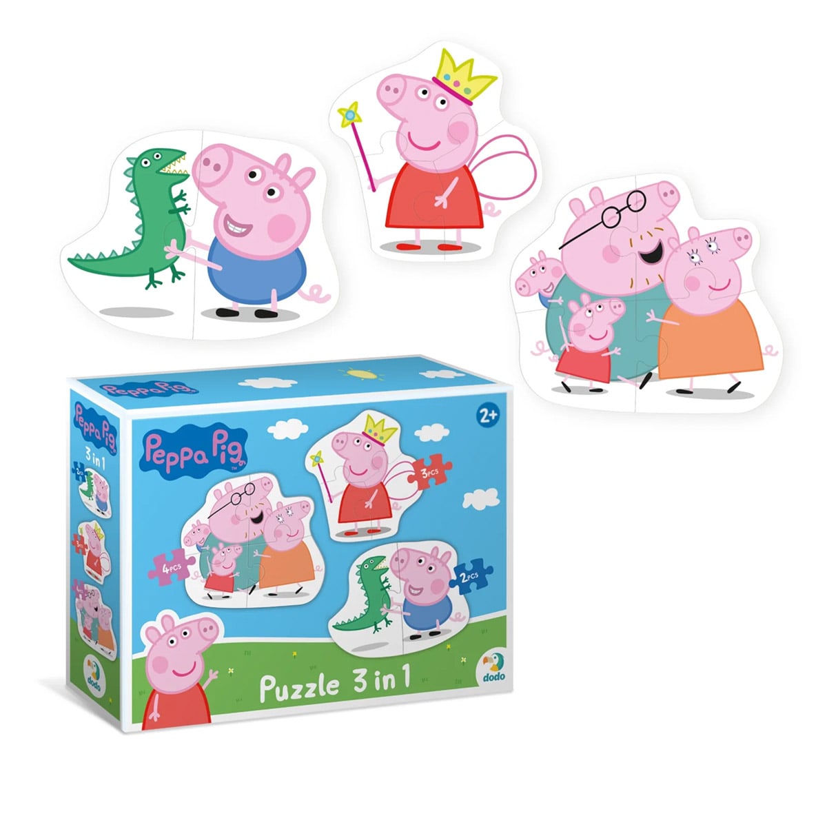 Puzzle Peppa Pig 3 in 1 Dodo Toys - Set Educativ Copii - Default Title (2) [ps:b28a6072-962d-4bd1-bbec-8d595fafed78]