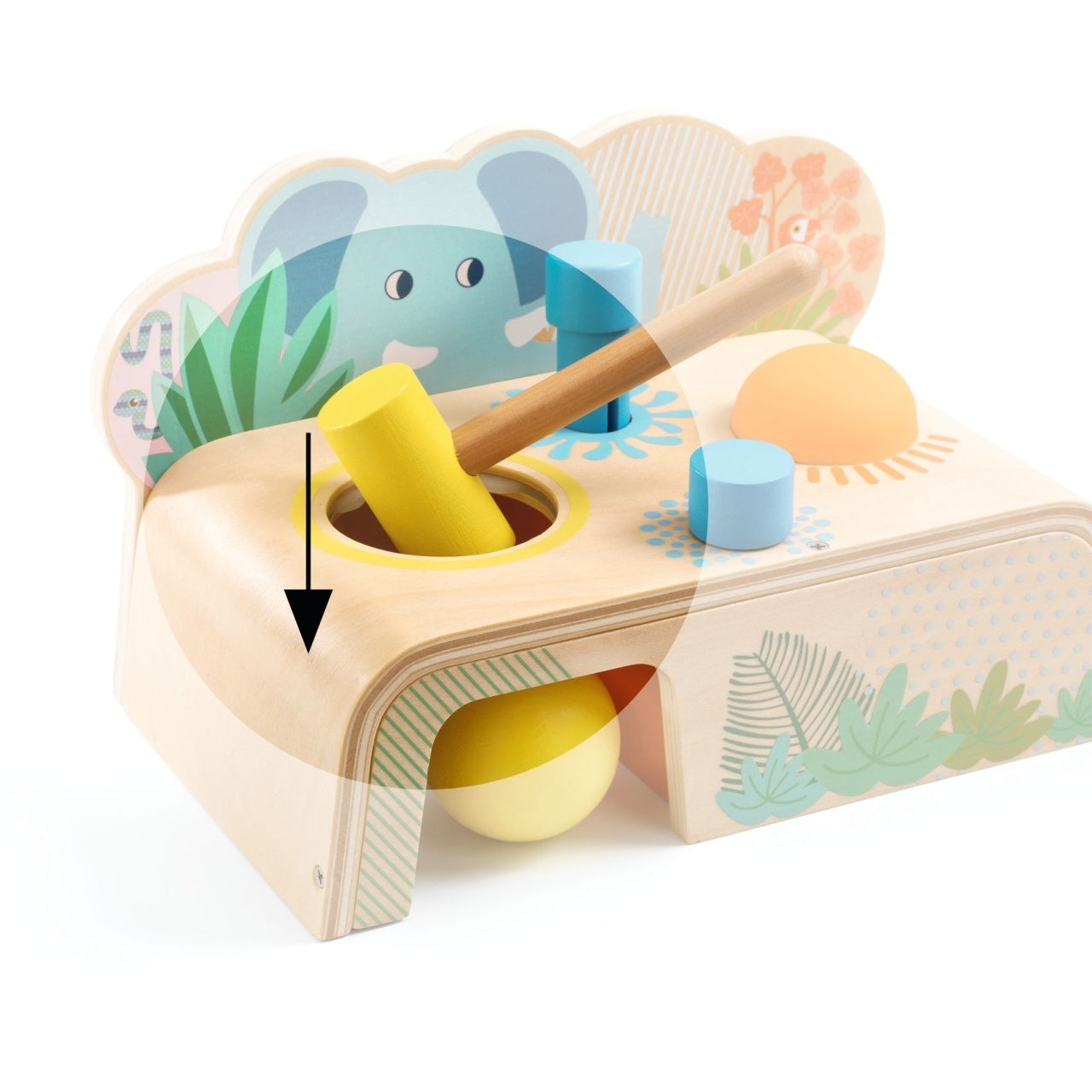 Jucarie bebe din lemn Multi Tap, Djeco - Imagine 3 [ps:8f0480d6-5ef5-4bf8-a125-f97462cce3fb]