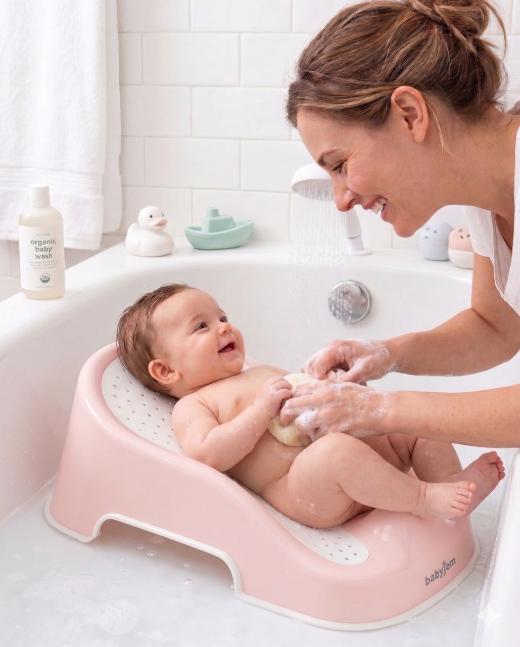 Suport pentru baie Soft Touch BabyJem, Indigo - Roșu (2) [ps:7e58ade0-cb76-4f29-86fa-961038f5f6ad]