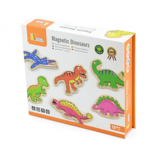 Set dinozauri magnetici din lemn 20 buc, Viga [ps:d4804529-fa6d-47d3-9ea3-93137e16566c]