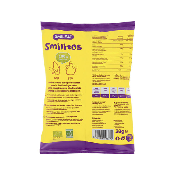Smileat Pufuleti Smilitos cu ulei de masline 38g, +8 - Imagine 2 [ps:ccf487a2-4cb9-49f7-ad40-f33e82dc04cf]