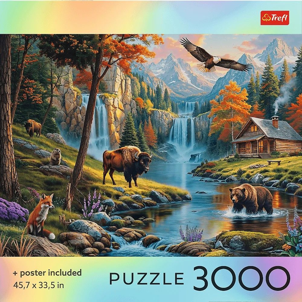 Puzzle Trefl 3000 Piese - Natura Sălbatică cu Poster - Default Title (2) [ps:0b2d5cef-f110-4bbb-a995-327551e03da6]