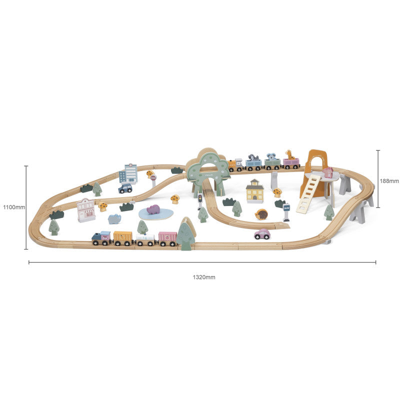 Set de trenulete din 90 de piese, PolarB Viga [ps:a34dd854-a1ff-40b7-8cd6-311414ed3b08]